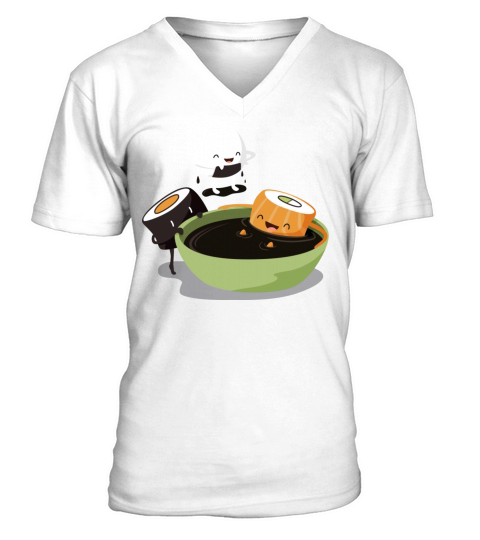 Sushi Soy Bath V-Neck T-shirt