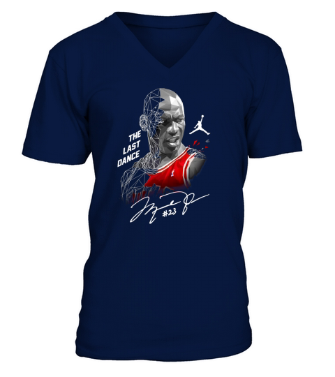 The Last Dance 23 Michael Jordan Signature shirt V-Neck T-shirt