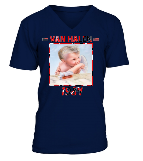 Van Halen Smooking Baby V-Neck T-shirt