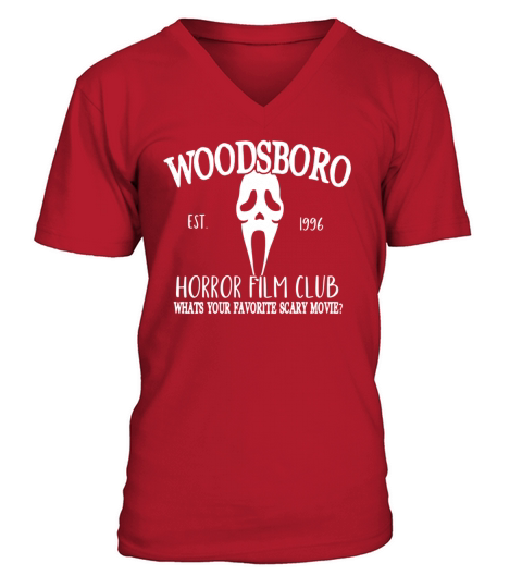 Woodsboro Horror Film Club Scream V-Neck T-shirt