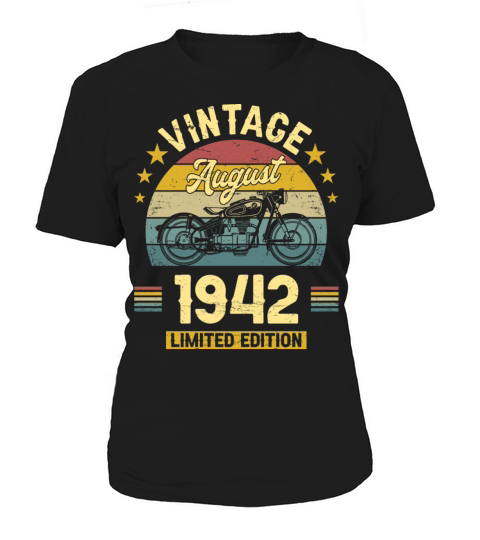 August 1942 80 Years Old Vintage 80th Birthday Women's T-Shirt