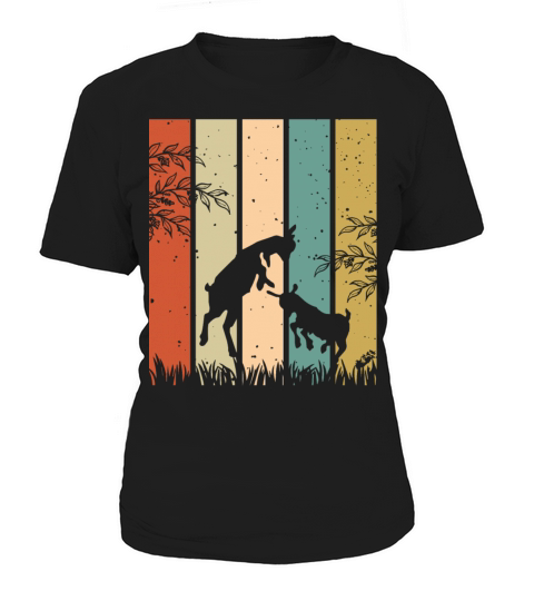 Colorsplash Retro Vintage Goat Women's T-Shirt