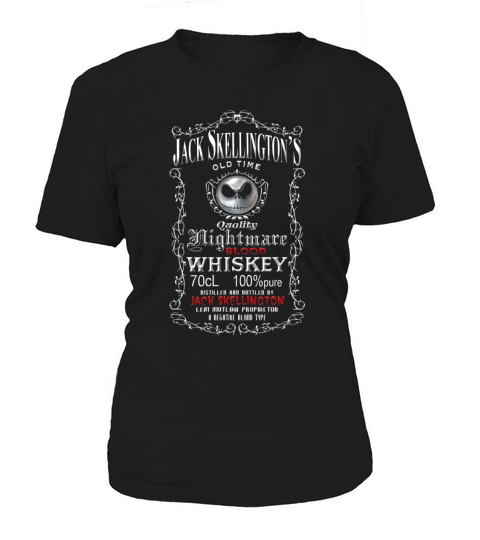 Jack Skellington Nightmare Blood Whiskey Women's T-Shirt