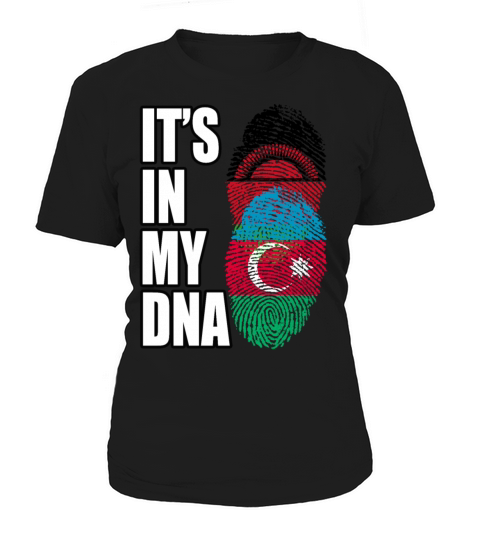 Malawian And Azerbaijani Mix Heritage DNA Flag Women's T-Shirt