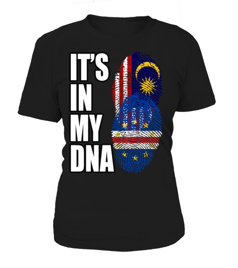 Malaysian And Cabo Verdean Mix Heritage DNA Flag Women's T-Shirt