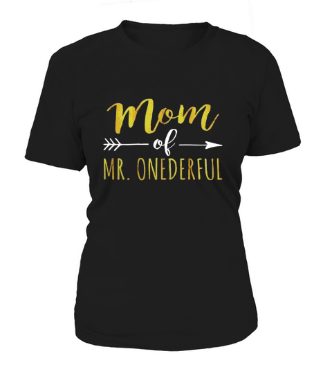 Mom of MR. Onederful T-Shirt Funny 1st birthday Women's T-Shirt
