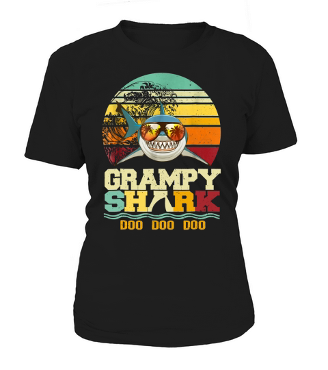 Retro Vintage Grampy Shark T Shirt Doo Doo Doo Women's T-Shirt