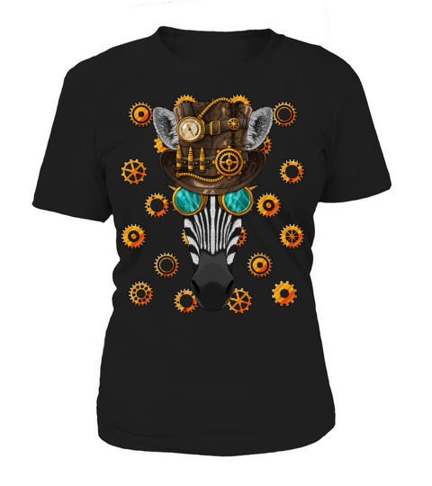 Steampunk Zebra Medieval Victorian Steam Powered A Women's T-Shirt