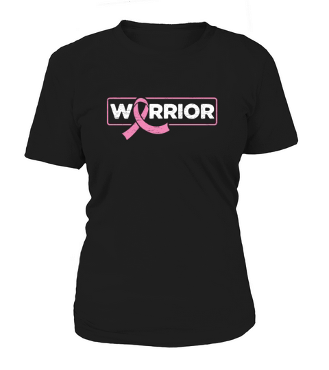 Warrior Pink Ribbon - Breast Cancer Awareness Women's T-Shirt