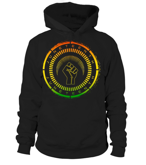 Brush Circle Black History Juneteenth June Vintage Hoodie Unisex