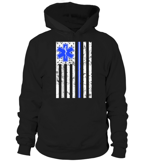 Proud Paramedic EMT EMS Thin White Line Flag Shirt T-Shirt Hoodie Unisex