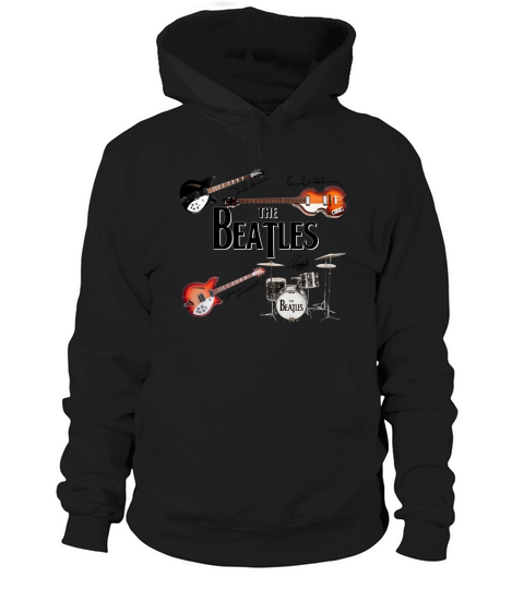 The Beatles Band Guitar And Drum Signatures shirt Hoodie Unisex