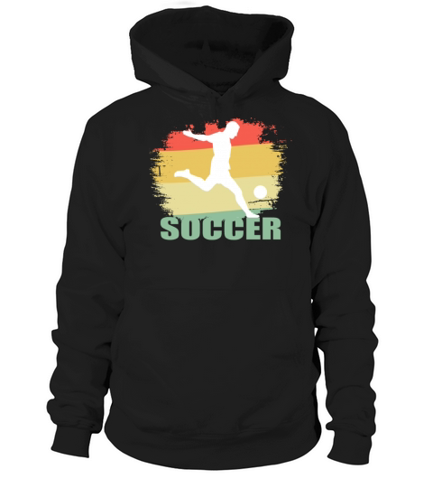 Vintage Soccer Tee Hoodie Unisex