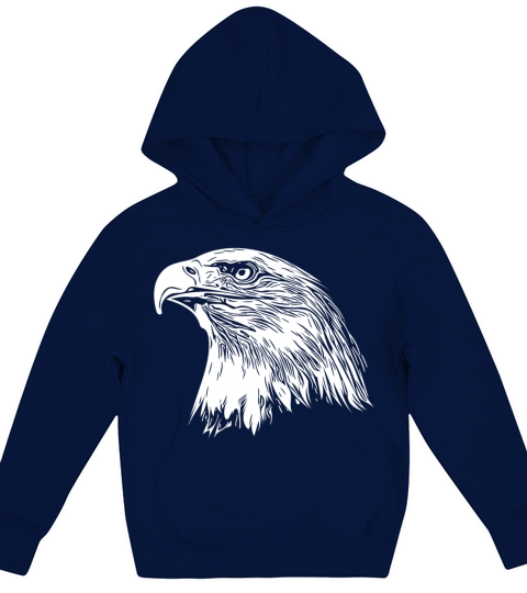 Eagle Portrait For Nature Bird Lovers Kids Hoodie