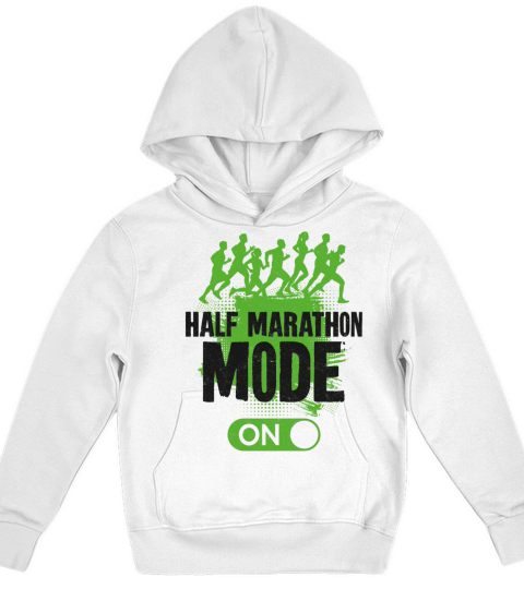 Running Runner Half Marathon Kids Hoodie