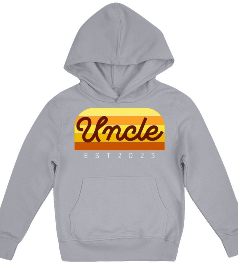 UNCLE Est 2023 hat Perfect gift retro sunset Kids Hoodie