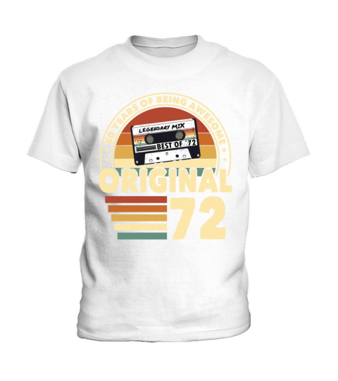 50th birthday vintage 1972 original 1972 Kids T-Shirt