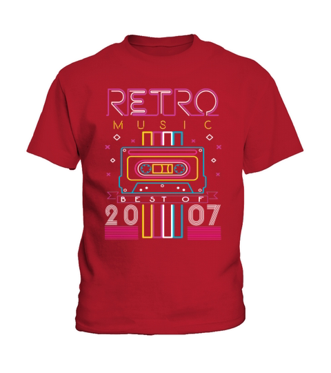 Best Of 2007 Retro Cassette Vintage Birthday Kids T-Shirt
