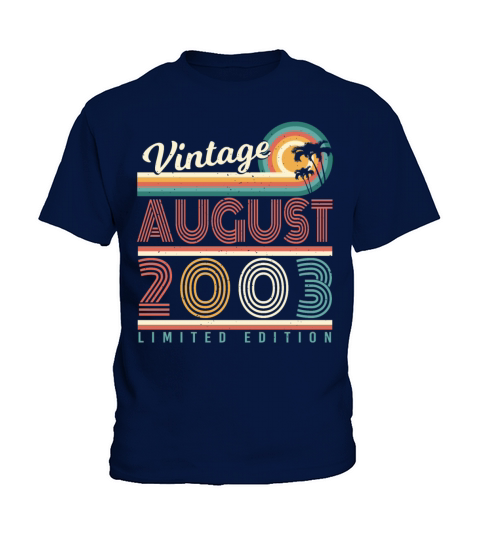Birth Month August 2003 Kids T-Shirt