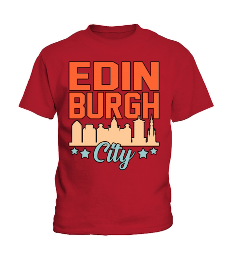 Edinburgh City Castle Gift Kids T-Shirt