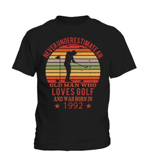 Golfing Golfplayers Vintage 1992 Birthday Kids T-Shirt