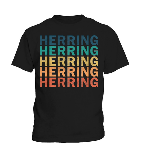 Herring Name T Shirt - Herring Vintage Retro Name Kids T-Shirt