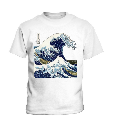 Kanagawa Japanese La grande vague Kids T-Shirt