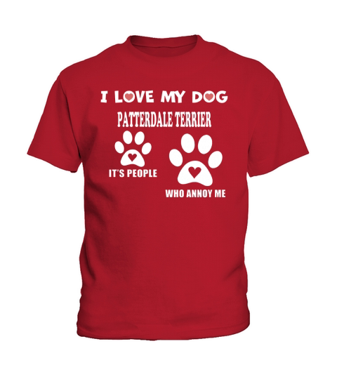 Patterdale Terrier I LOVE MY DOG Patterdale Terrier - TeeForPatterdaleTerrier Kids T-Shirt