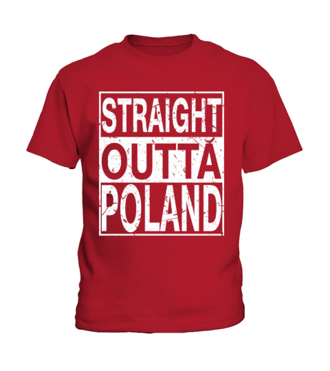 Poland Straight Outta Poland Kids T-Shirt