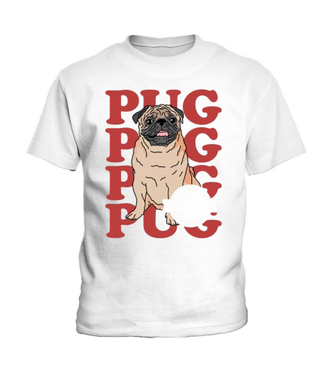 Pug Dog Of The Coolest Dogs Owner Kids T-Shirt