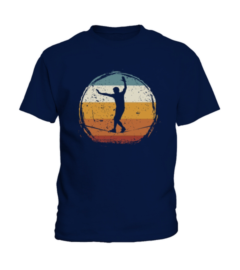 Retro vintage Slackline Kids T-Shirt