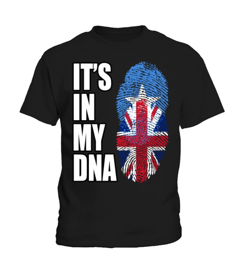 Somali And British Vintage Heritage DNA Flag Kids T-Shirt