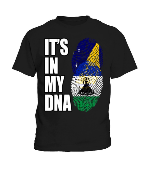 Tokelauan And Basotho Mix Heritage DNA Flag Kids T-Shirt