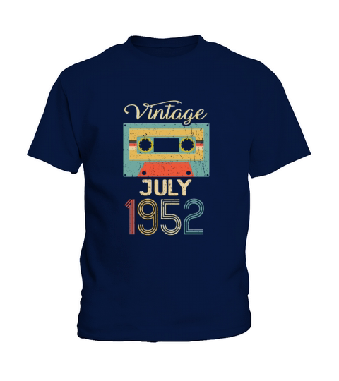 Vintage July 1952 70th Birthday 70 Year Gift Kids T-Shirt