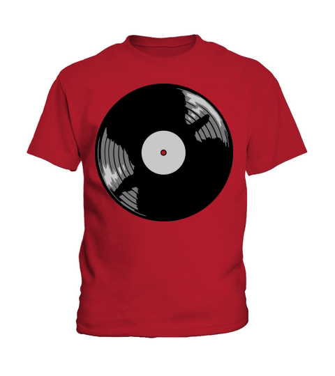vinyl record music design Kids T-Shirt