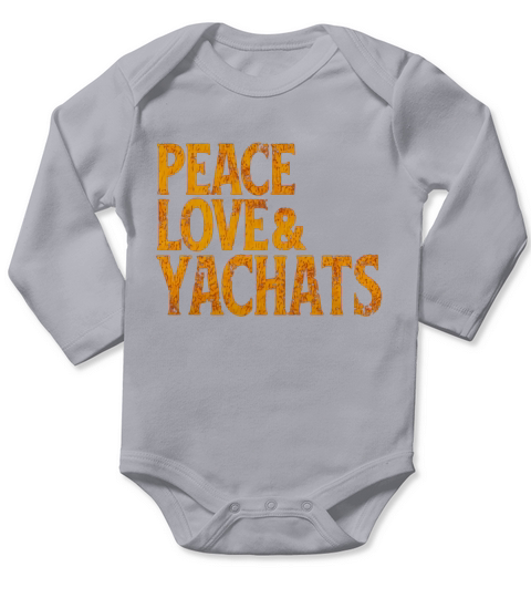 Awesome Retro 1960s Peace Love Yachats Oregon T Shirt Long Sleeve Baby One-Piece