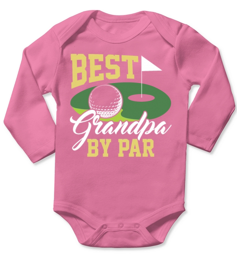 Best Grandpa By Par - Golf Long Sleeve Baby One-Piece
