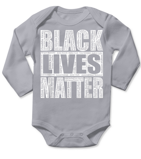 Black Lives matter Long Sleeve Baby One-Piece