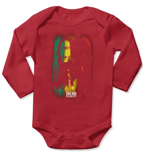 Bob Marley Long Sleeve Baby One-Piece