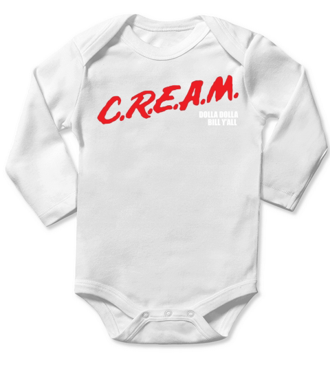Cream Dare Wu Tang T-Shirt Long Sleeve Baby One-Piece