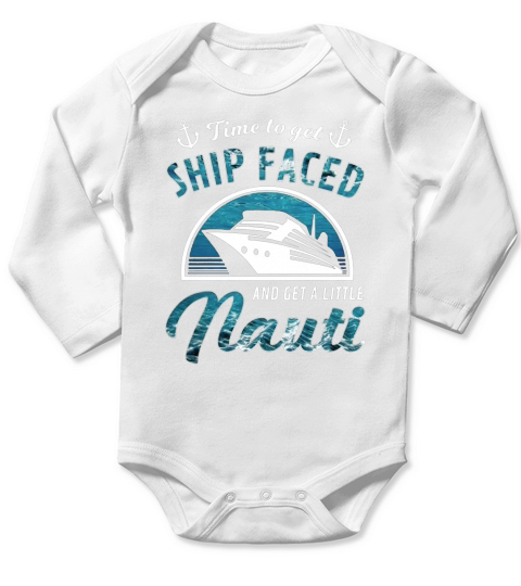 cruise shirt tee time to get ship faced drinking t shirt Long Sleeve Baby One-Piece