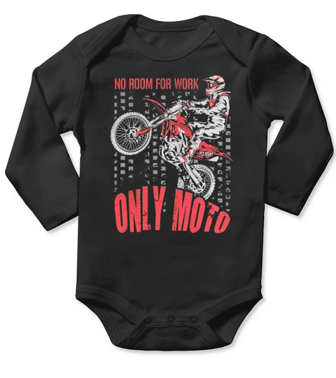 Dirt Bike Only Moto Honda T-Shirt Long Sleeve Baby One-Piece