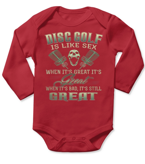 Disc Golf Long Sleeve Baby One-Piece