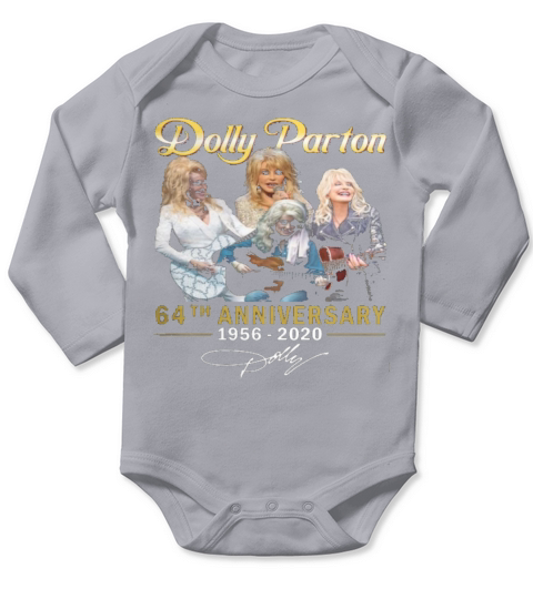 Dolly Parton 64th Anniversary 1956 2020 American Singer Fans Long Sleeve Baby One-Piece
