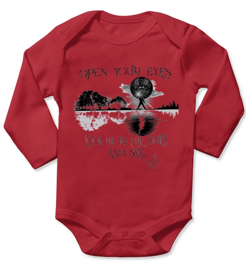 Freddie Mercury open your eyes look up to the skies and see Long Sleeve Baby One-Piece