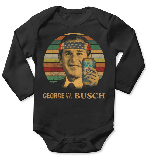 Geogre W. Busch beer Vintage shirt Long Sleeve Baby One-Piece