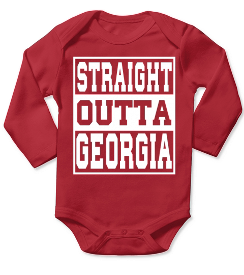 Georgia Straight outta Georgia Ideas Long Sleeve Baby One-Piece