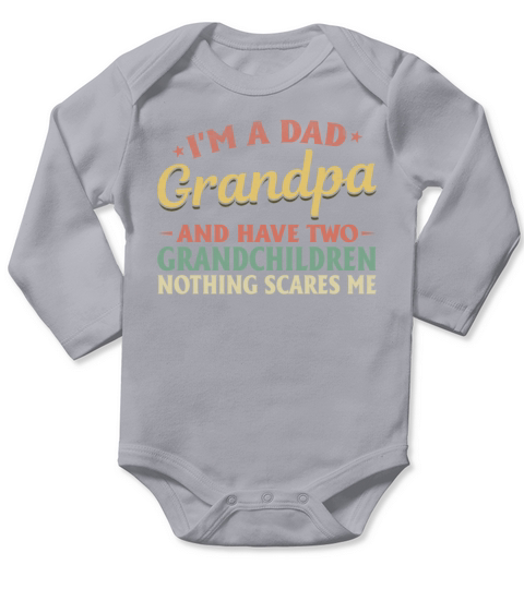 Happy Fathers Day Grandfather Father’s Day Grandpa Long Sleeve Baby One-Piece