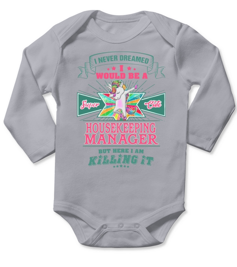 HOUSEKEEPING MANAGER Long Sleeve Baby One-Piece