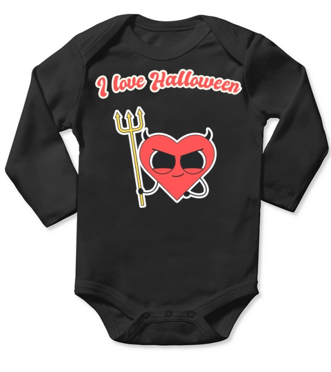 i love halloween Long Sleeve Baby One-Piece
